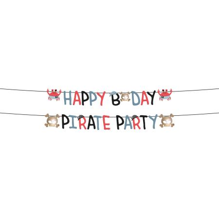 Piraten Girlande Happy B-day (€1,20/Meter)